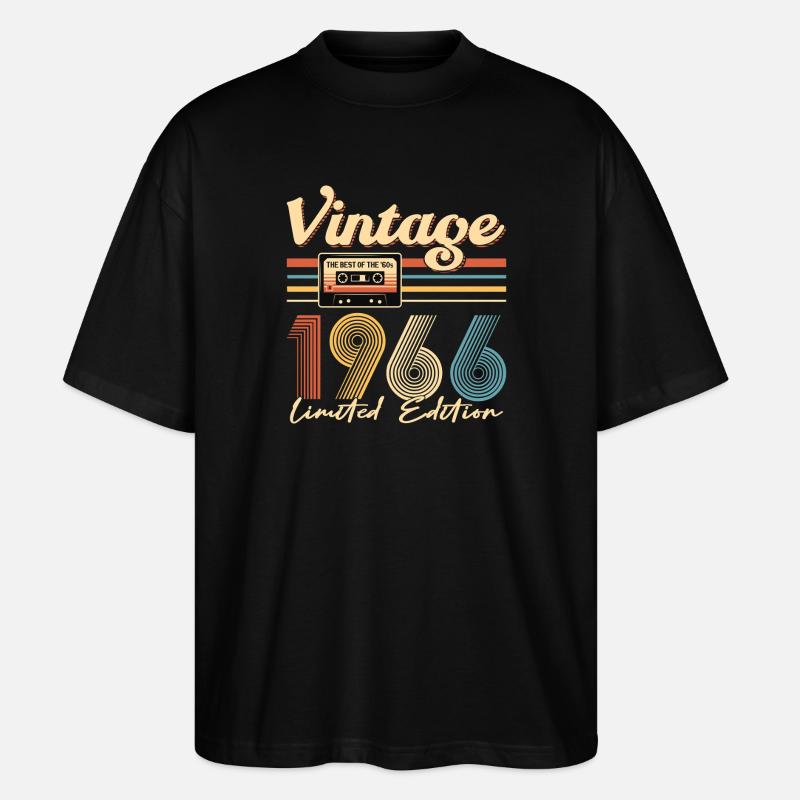 Anniversaire 60 Ans - T-shirt bio Blaster 2.0 coupe oversize Stanley/Stella Unisexe - noir