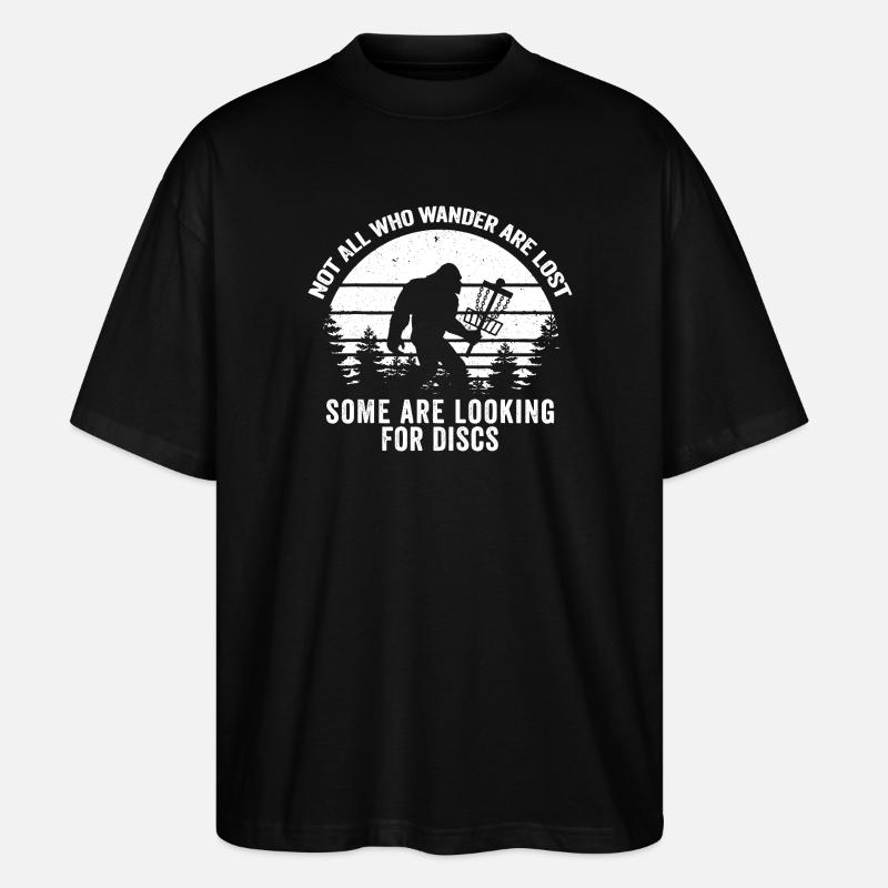 Sasquatch Chasseur de Disques - T-shirt bio Blaster 2.0 coupe oversize Stanley/Stella Unisexe - noir