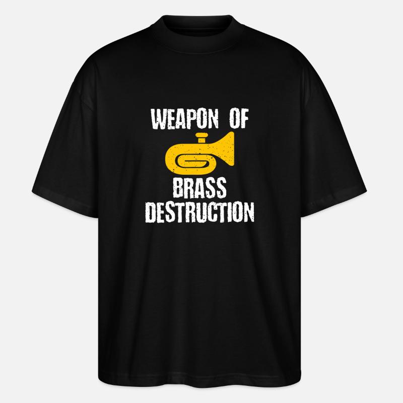 Messingzerstörung: Messingwaffe - Stanley/Stella Oversized Unisex Bio T-Shirt Blaster 2.0 - Schwarz