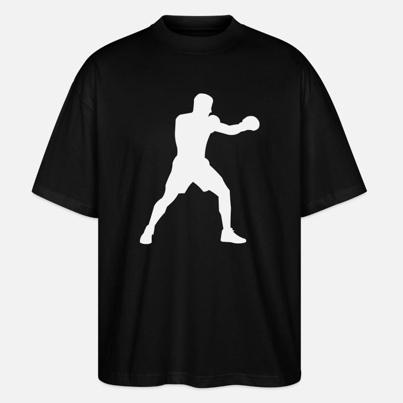 Boxsilhouette Power Boost - Stanley/Stella Oversized Unisex Organic T-shirt Blaster 2.0 - black