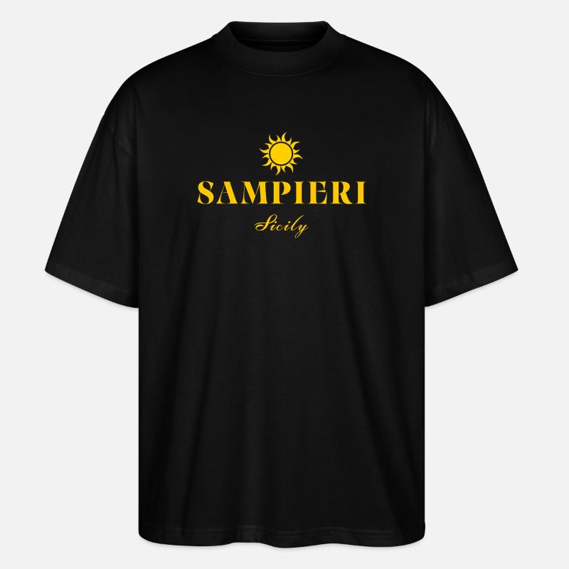 Sampieri Sicily Suncrest - Stanley/Stella Oversized Unisex Organic T-shirt Blaster 2.0 - black