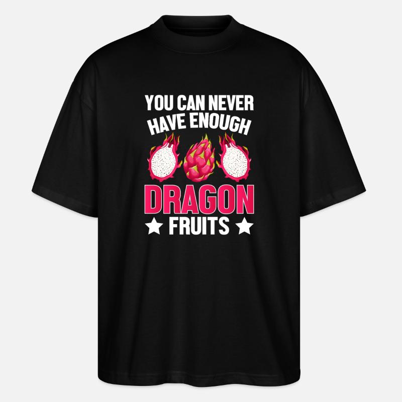 Enough Dragon Fruit Design - Stanley/Stella Oversized Unisex Organic T-shirt Blaster 2.0 - black