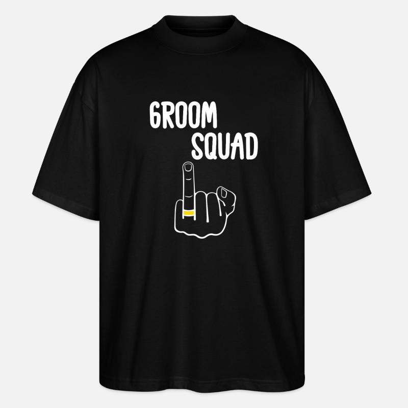 Edgy Groom Squad - Stanley/Stella Oversized Unisex Bio T-Shirt Blaster 2.0 - Schwarz