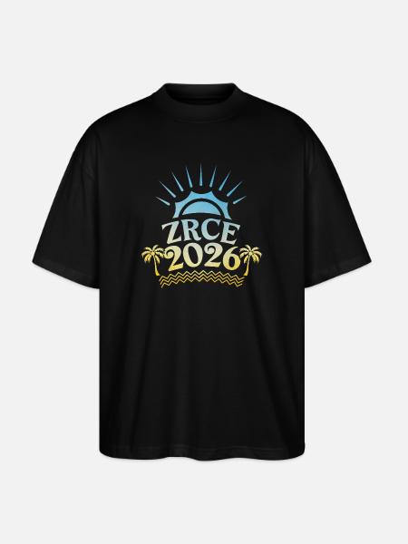 Zrce Party 2026 Bunt - Stanley/Stella Oversized Unisex Bio T-Shirt Blaster 2.0 - Schwarz