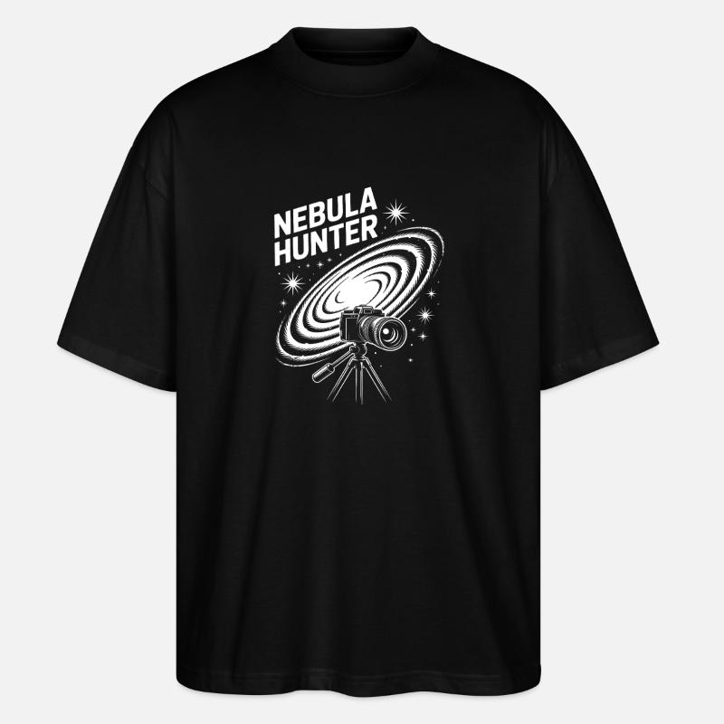Nebula Hunter Cosmic Telescope - Stanley/Stella Oversized Unisex Organic T-shirt Blaster 2.0 - black