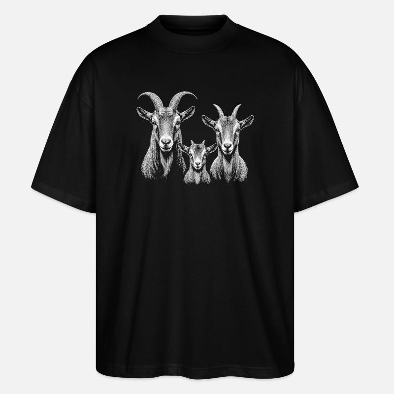 Goat - Stanley/Stella Oversized Unisex Organic T-shirt Blaster 2.0 - black