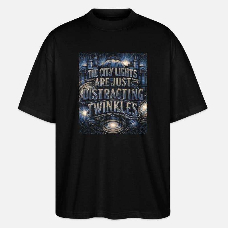 Don d’astrologie de la constellation céleste - T-shirt bio Blaster 2.0 coupe oversize Stanley/Stella Unisexe - noir