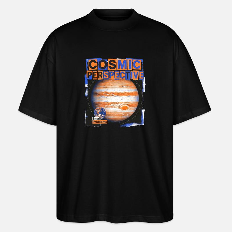 Cosmic Perspective - Stanley/Stella Oversized Unisex Bio T-Shirt Blaster 2.0 - Schwarz