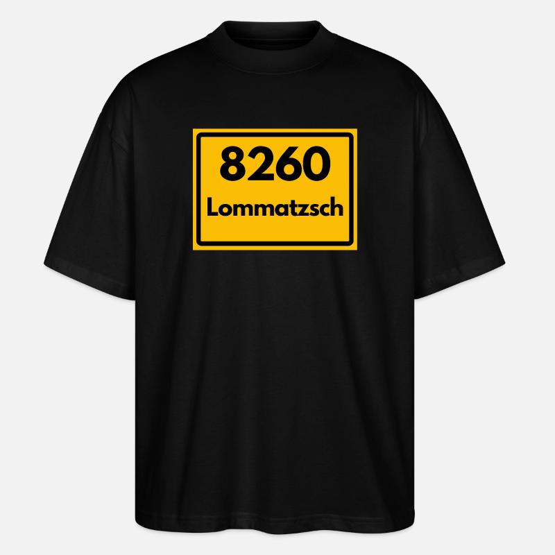 8260 SACHSEN 04703 LOMMATZSCH - Stanley/Stella Oversized Unisex Bio T-Shirt Blaster 2.0 - Schwarz