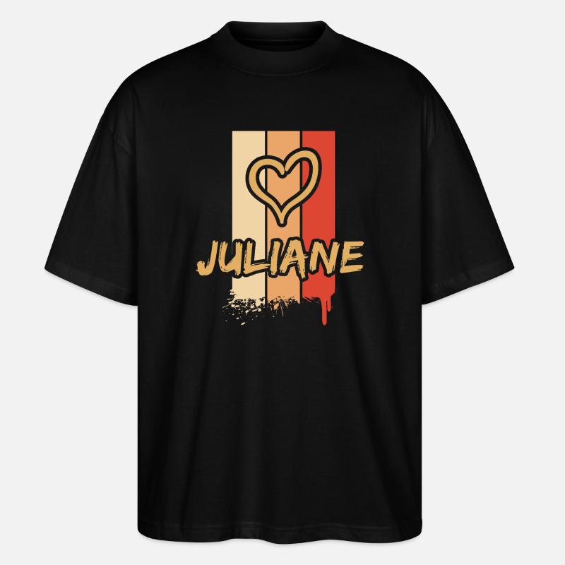 Geschenkidee Juliane - Stanley/Stella Oversized Unisex Bio T-Shirt Blaster 2.0 - Schwarz