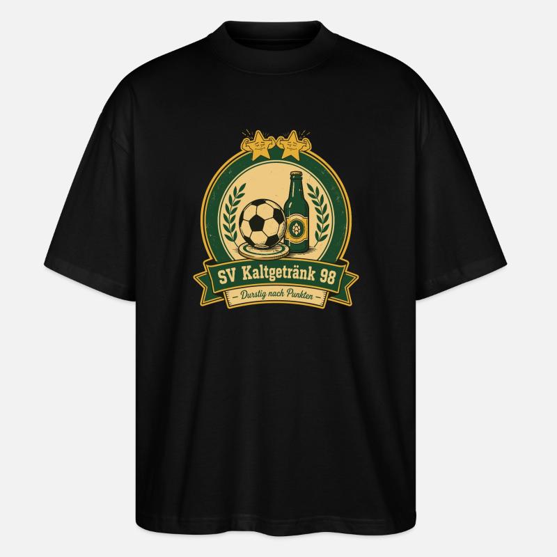 SV Kaltgetränk 98 - Stanley/Stella Oversized Unisex Bio T-Shirt Blaster 2.0 - Schwarz