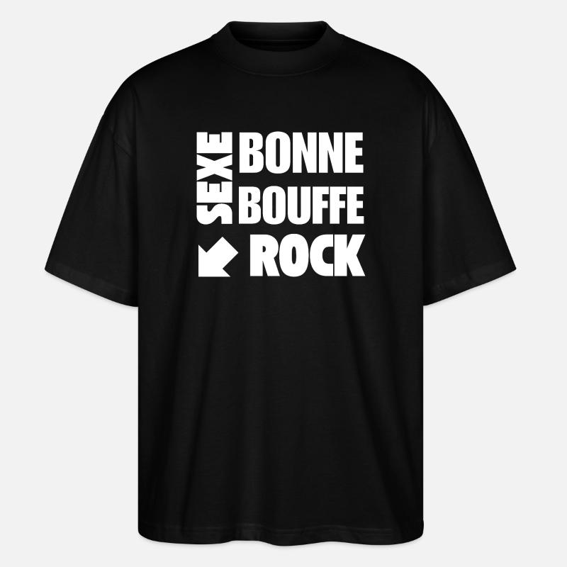 What else - T-shirt bio Blaster 2.0 coupe oversize Stanley/Stella Unisexe - noir