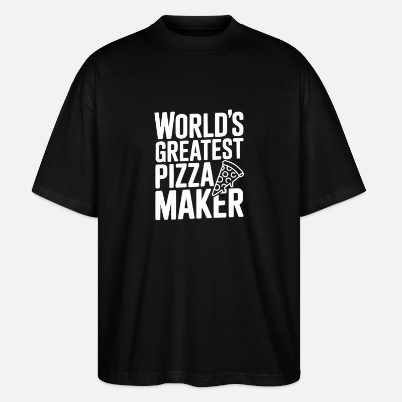 Der beste Pizzabäcker der Welt - Stanley/Stella Oversized Unisex Bio T-Shirt Blaster 2.0 - Schwarz