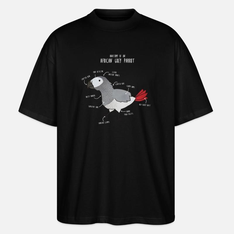 Anatomie du python royal - T-shirt bio Blaster 2.0 coupe oversize Stanley/Stella Unisexe - noir