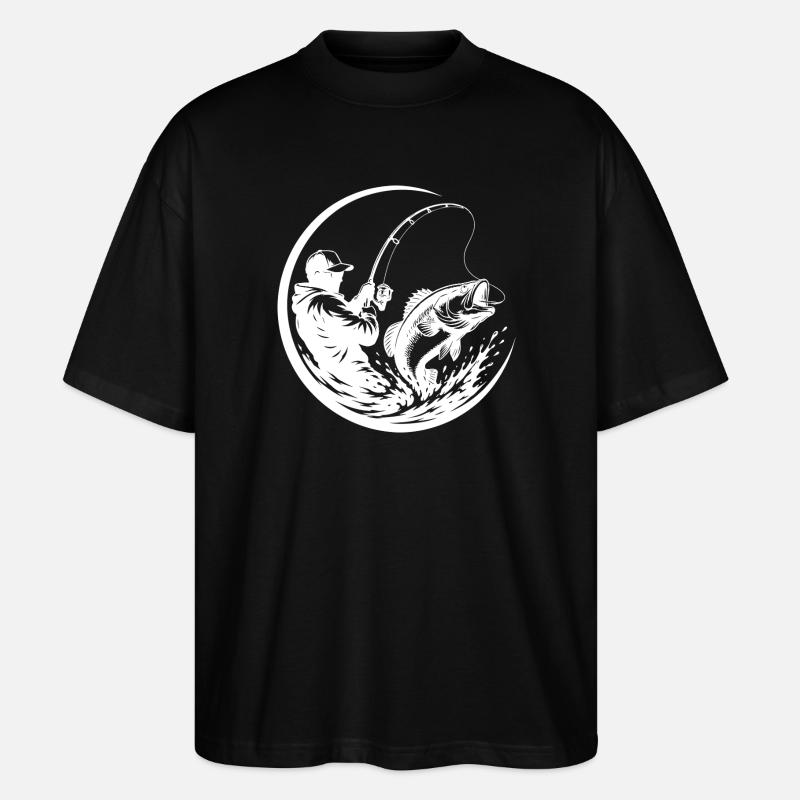 Pêcheur - T-shirt bio Blaster 2.0 coupe oversize Stanley/Stella Unisexe - noir