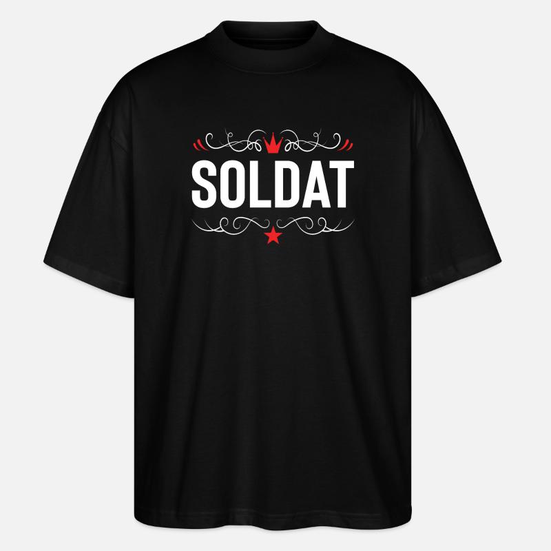 Profession de soldat - T-shirt bio Blaster 2.0 coupe oversize Stanley/Stella Unisexe - noir