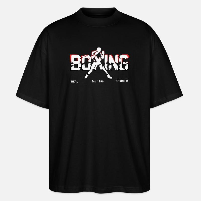 Boxing boxen Logo - Stanley/Stella Oversized Unisex Bio T-Shirt Blaster 2.0 - Schwarz