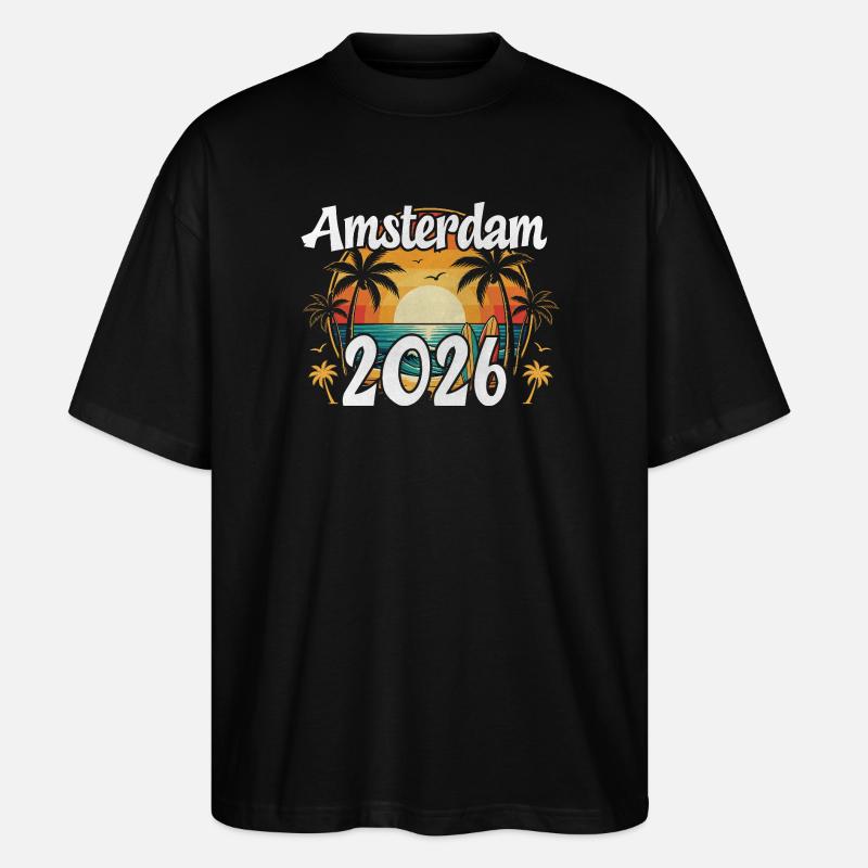 Amsterdam 2026 - Stanley/Stella Oversized Unisex Organic T-shirt Blaster 2.0 - black