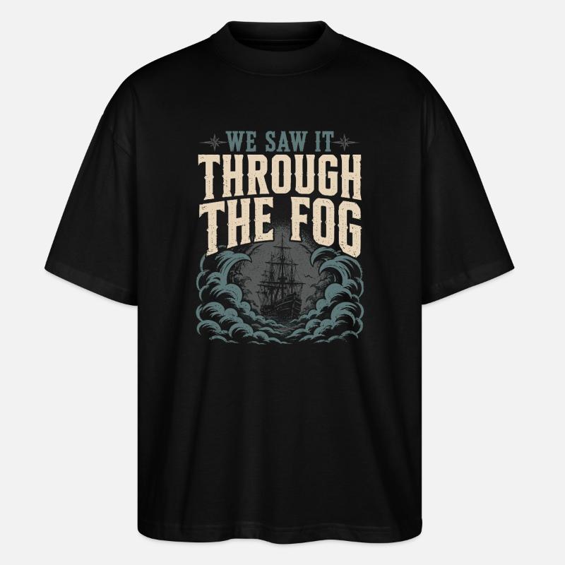 Ghost Ship Cursed Ship Maritime Spirit - Stanley/Stella Oversized Unisex Organic T-shirt Blaster 2.0 - black
