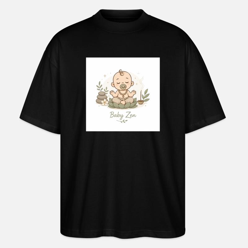Pacific Zen Baby - Stanley/Stella Oversized Unisex Bio T-Shirt Blaster 2.0 - Schwarz