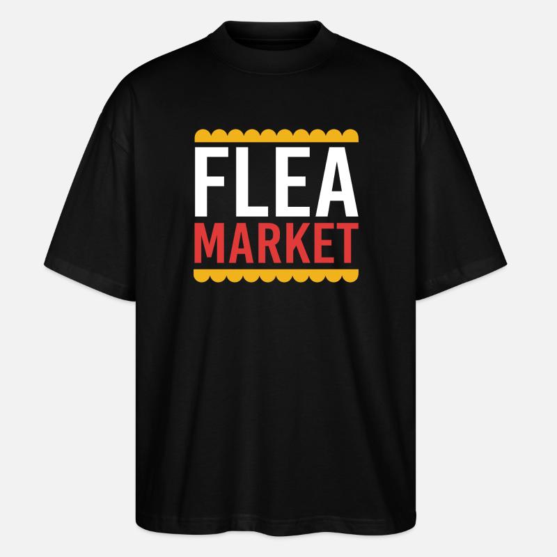 Marché aux puces - T-shirt bio Blaster 2.0 coupe oversize Stanley/Stella Unisexe - noir