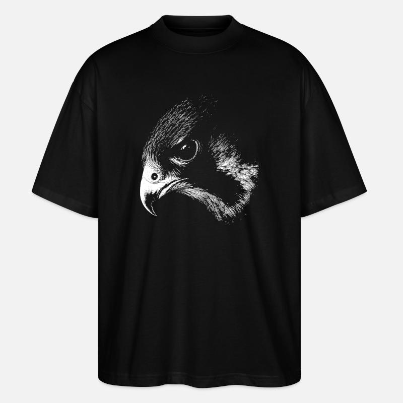 Wanderfalke - Stanley/Stella Oversized Unisex Bio T-Shirt Blaster 2.0 - Schwarz
