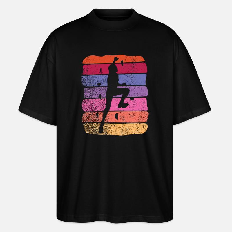 Bloc de bloc de Boulderer - T-shirt bio Blaster 2.0 coupe oversize Stanley/Stella Unisexe - noir