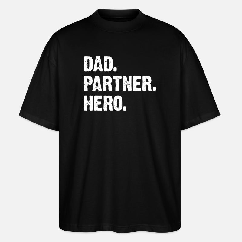 Père Partenaire Héros - T-shirt bio Blaster 2.0 coupe oversize Stanley/Stella Unisexe - noir