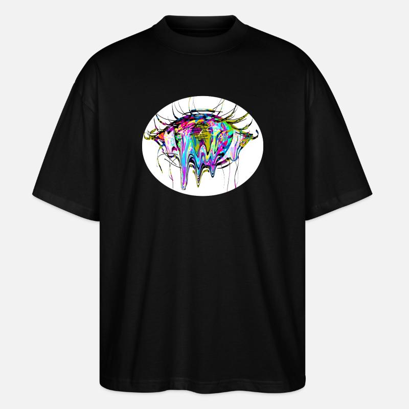 Farbauge - Stanley/Stella Oversized Unisex Bio T-Shirt Blaster 2.0 - Schwarz