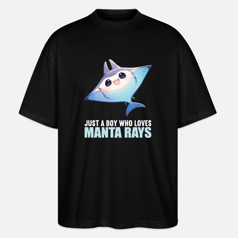 Rays Manta Rays - Stanley/Stella Oversized Unisex Organic T-shirt Blaster 2.0 - black