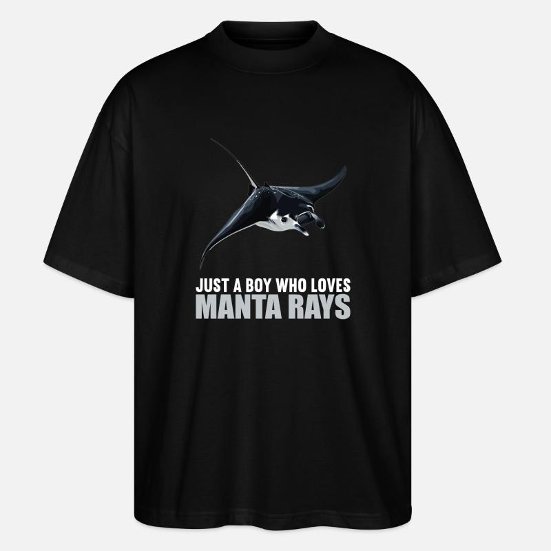 Rays Manta Rays - Stanley/Stella Oversized Unisex Organic T-shirt Blaster 2.0 - black