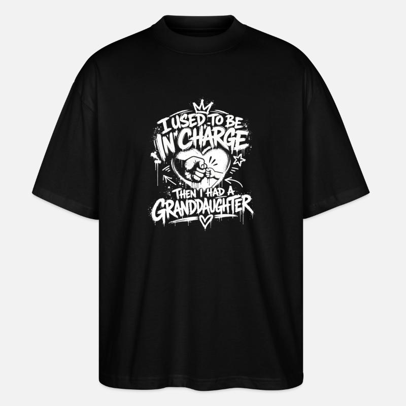 J’étais patronne, maintenant grand-mère - T-shirt bio Blaster 2.0 coupe oversize Stanley/Stella Unisexe - noir