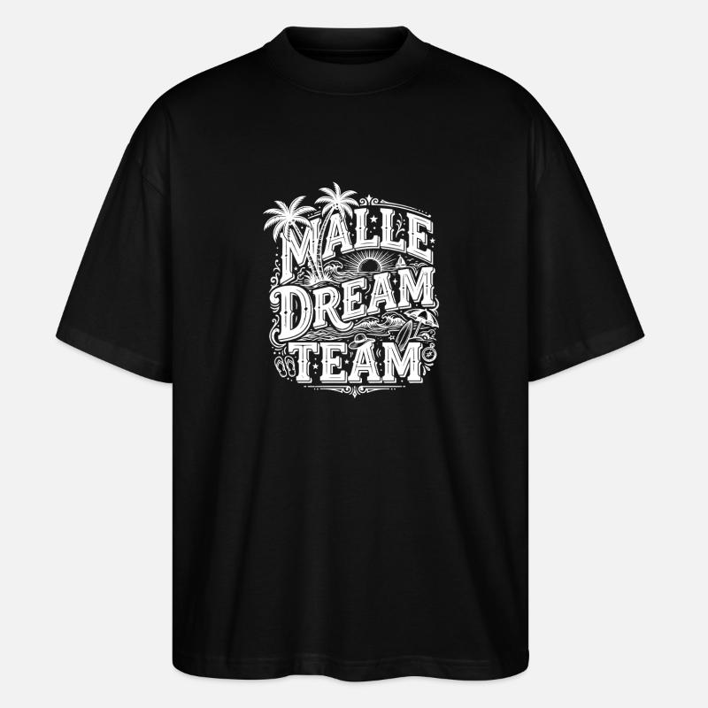 Malle Dream Team - Stanley/Stella Oversized Unisex Organic T-shirt Blaster 2.0 - black