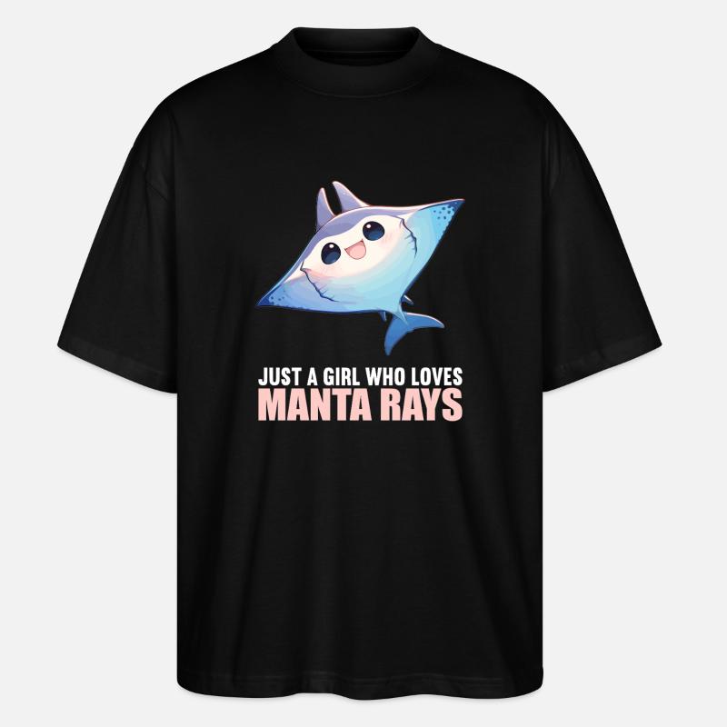 Rays Manta Rays - Stanley/Stella Oversized Unisex Organic T-shirt Blaster 2.0 - black