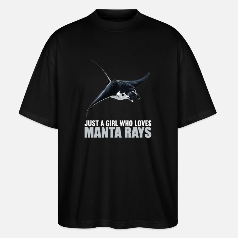 Rays Manta Rays - Stanley/Stella Oversized Unisex Organic T-shirt Blaster 2.0 - black
