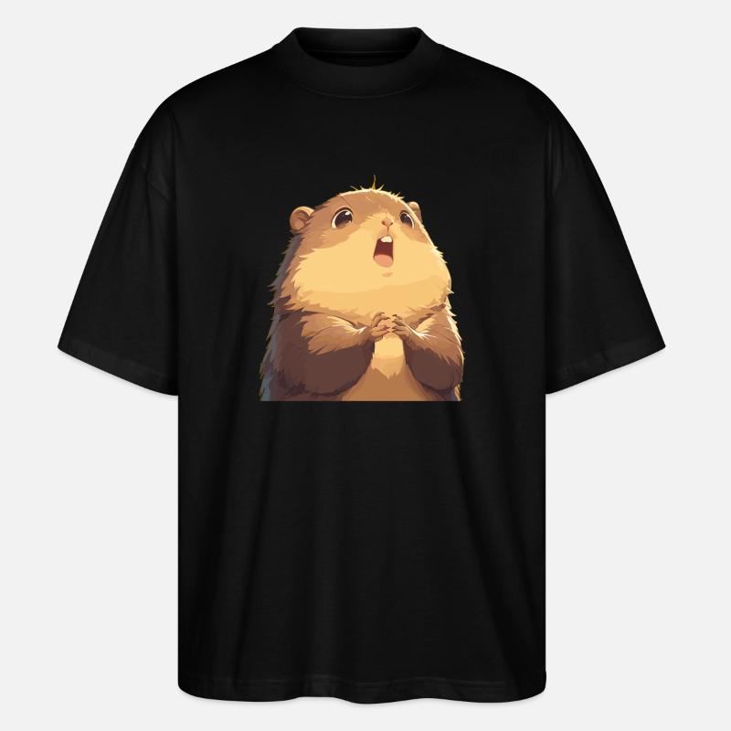 Murmeltiere Murmeltier - Stanley/Stella Oversized Unisex Bio T-Shirt Blaster 2.0 - Schwarz