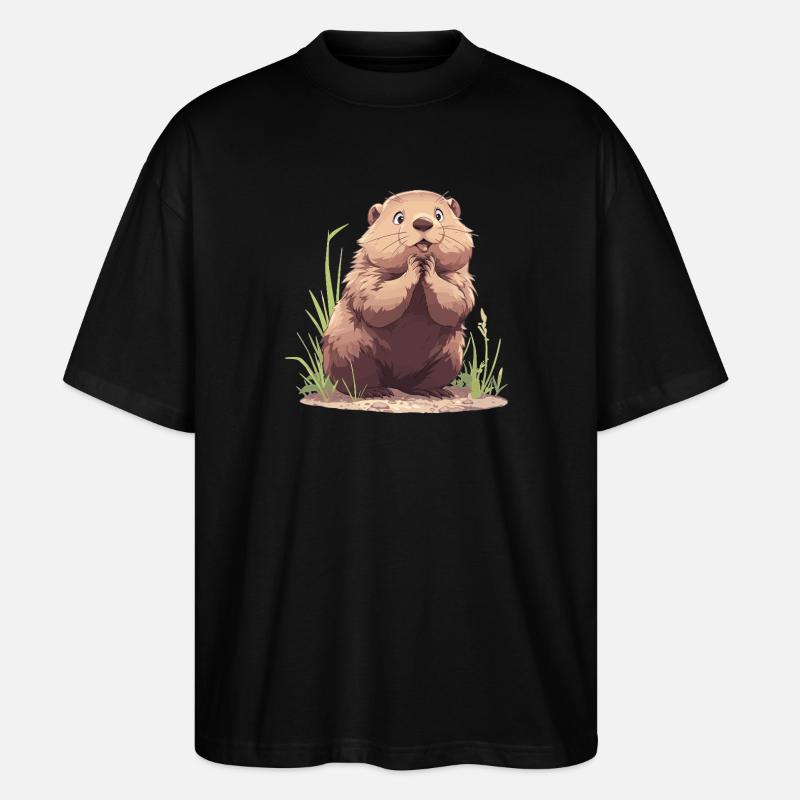 Marmottes Marmotte - T-shirt bio Blaster 2.0 coupe oversize Stanley/Stella Unisexe - noir
