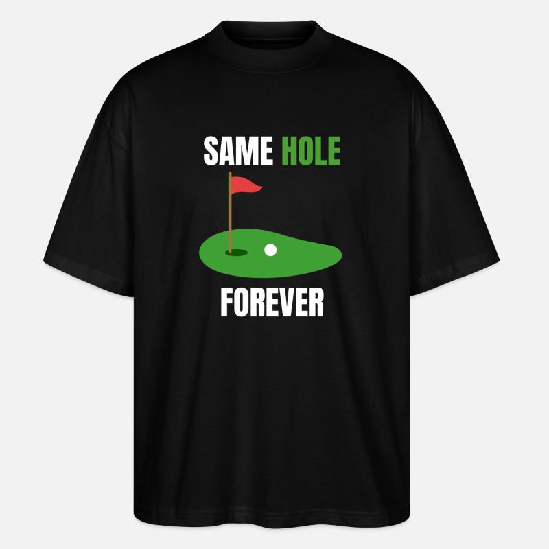 Junggesellenparty-Loch - Stanley/Stella Oversized Unisex Bio T-Shirt Blaster 2.0 - Schwarz
