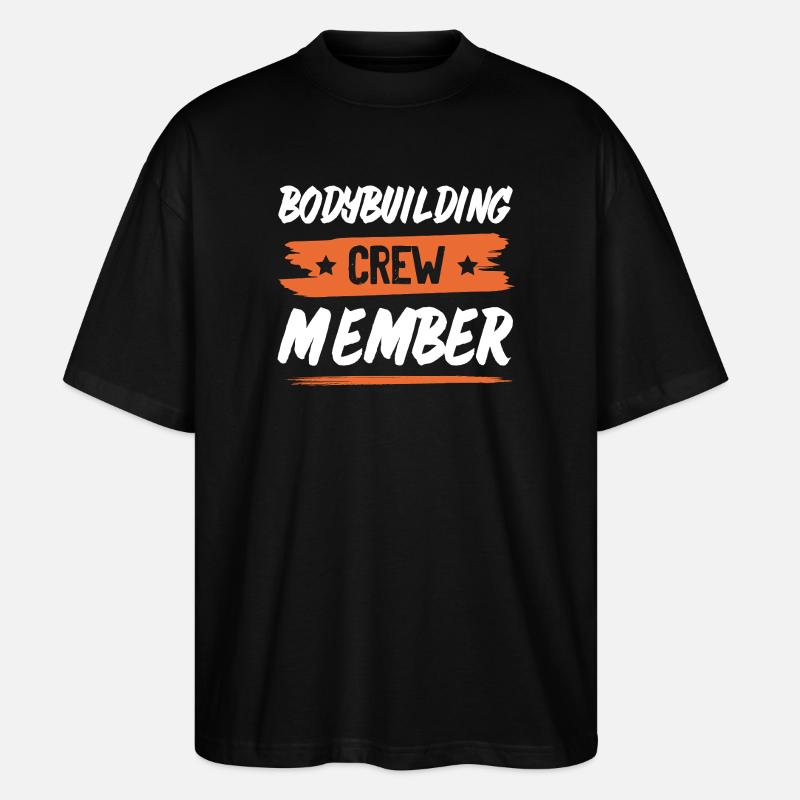 Bodybuilding Crew - Stanley/Stella Oversized Unisex Organic T-shirt Blaster 2.0 - black