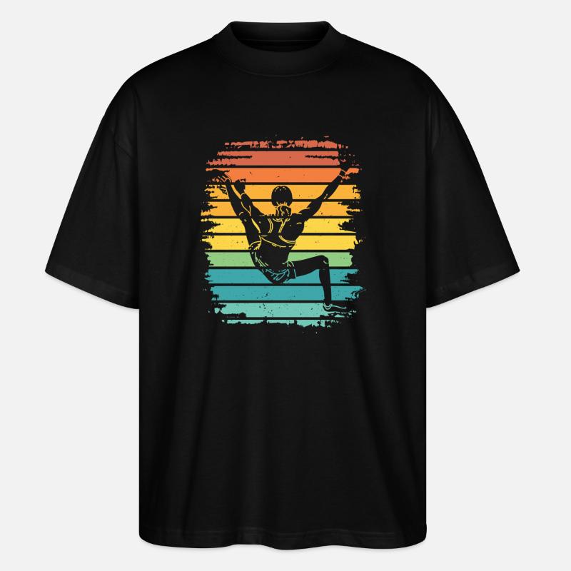 Boulderer Boulder Bouldern - Stanley/Stella Oversized Unisex Bio T-Shirt Blaster 2.0 - Schwarz