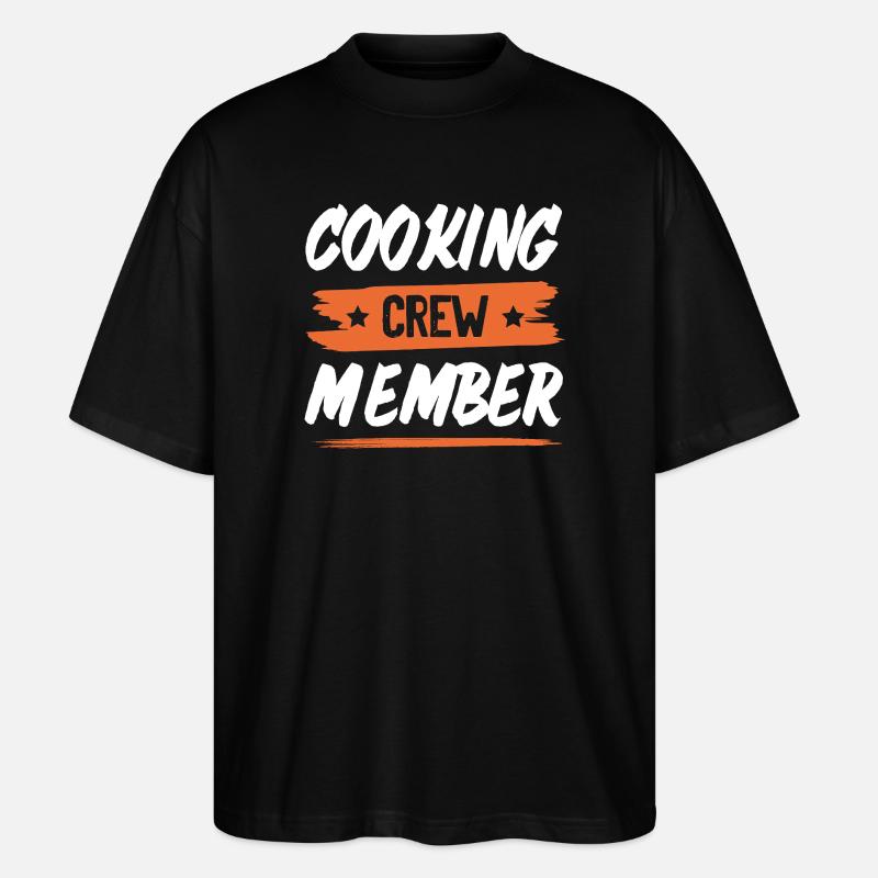 Cooking Crew - Stanley/Stella Oversized Unisex Organic T-shirt Blaster 2.0 - black