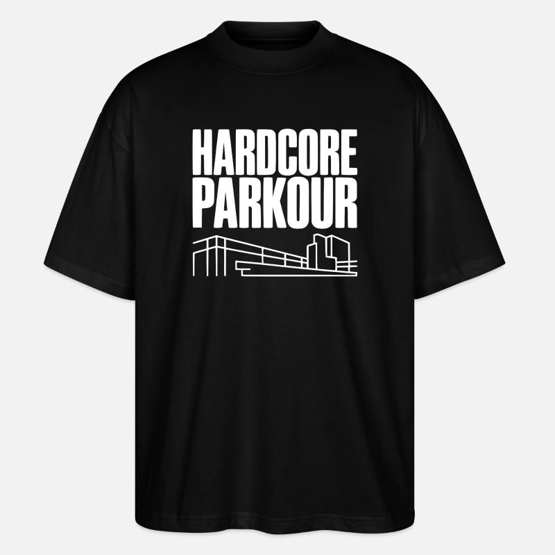 Hardcore Parkour - T-shirt bio Blaster 2.0 coupe oversize Stanley/Stella Unisexe - noir