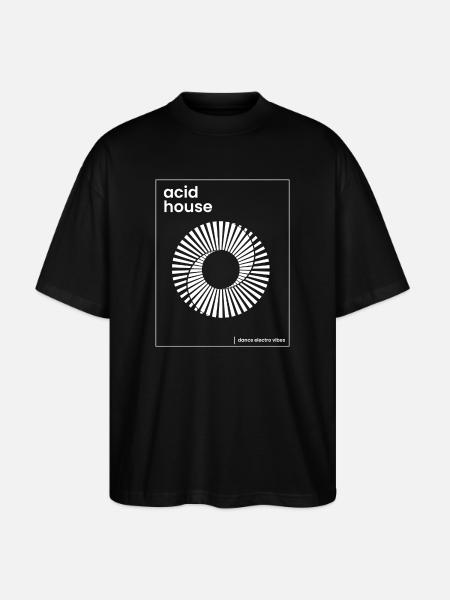 acid house music poster - Stanley/Stella Oversized Unisex Organic T-shirt Blaster 2.0 - black