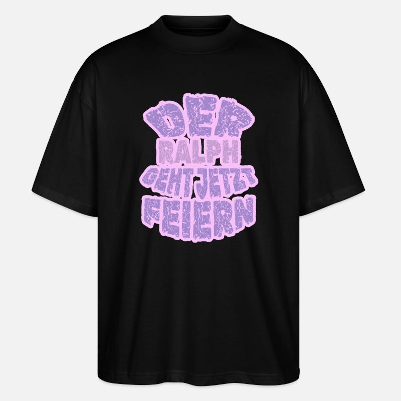 Ralph - Stanley/Stella Oversized Unisex Bio T-Shirt Blaster 2.0 - Schwarz