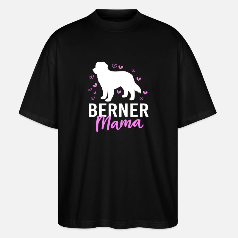 Bouvier bernois - T-shirt bio Blaster 2.0 coupe oversize Stanley/Stella Unisexe - noir