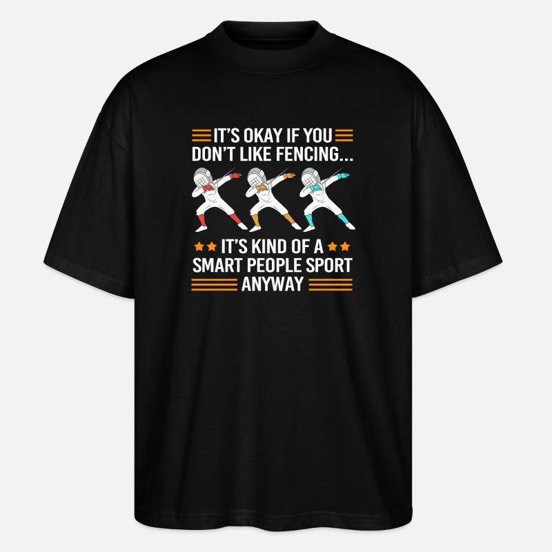 fencing - Stanley/Stella Oversized Unisex Organic T-shirt Blaster 2.0 - black