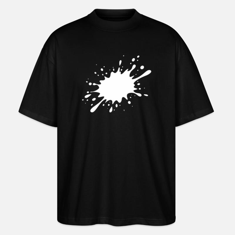 Tintenfleck Explosion - Stanley/Stella Oversized Unisex Bio T-Shirt Blaster 2.0 - Schwarz