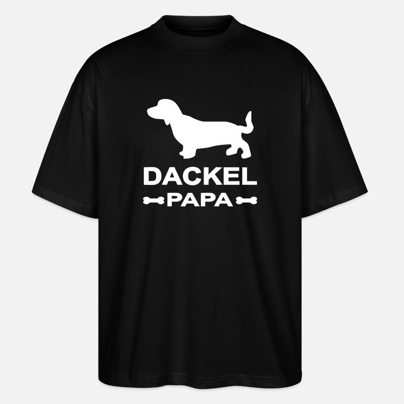 Dackel - Stanley/Stella Oversized Unisex Bio T-Shirt Blaster 2.0 - Schwarz