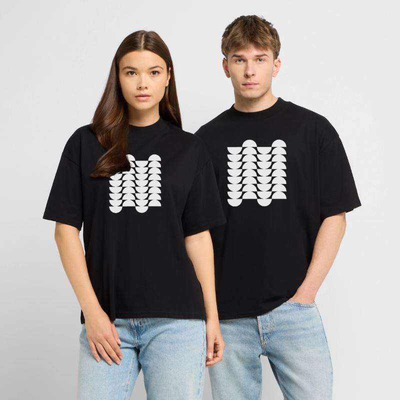 Wavegrid Half-Circle Pattern Stanley/Stella Oversized Unisex Organic T-shirt Blaster 2.0