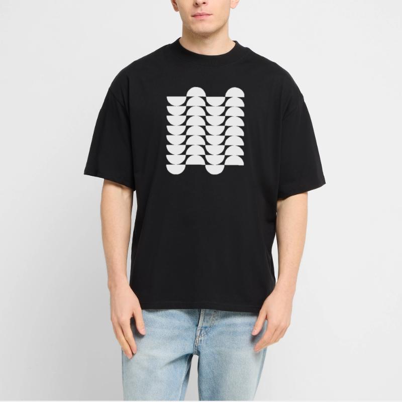 Wavegrid Half-Circle Pattern Stanley/Stella Oversized Unisex Organic T-shirt Blaster 2.0
